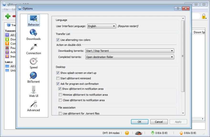 qBittorrent — captura de tela 2